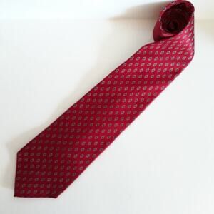 Savile Row Red Tie 100% Silk